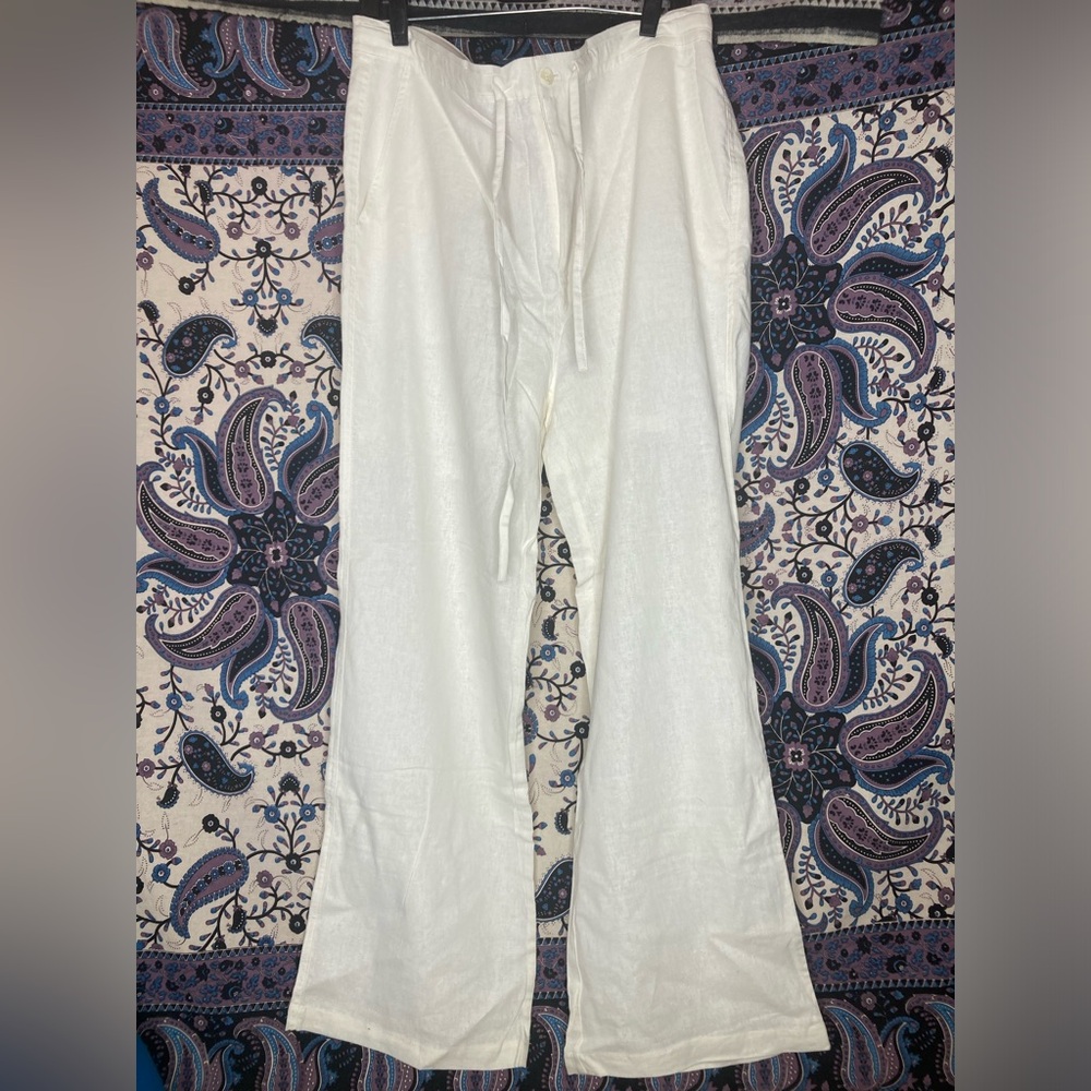 Andrew Fezza linen NWT wide leg pants